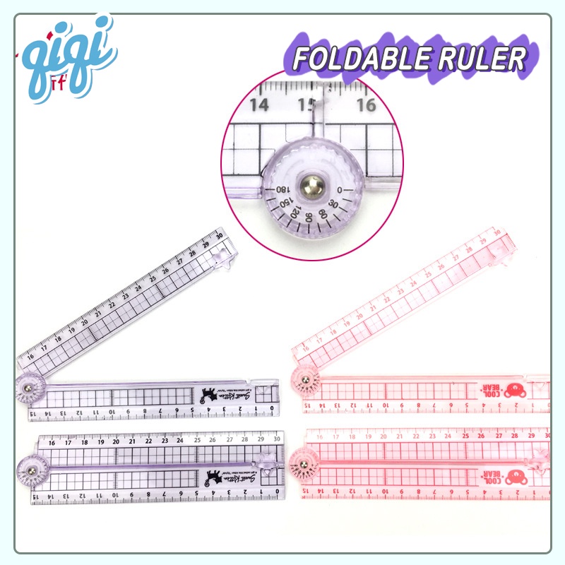 

Foldable Ruler Penggaris Transparan 30cm - Qiqi Treasure