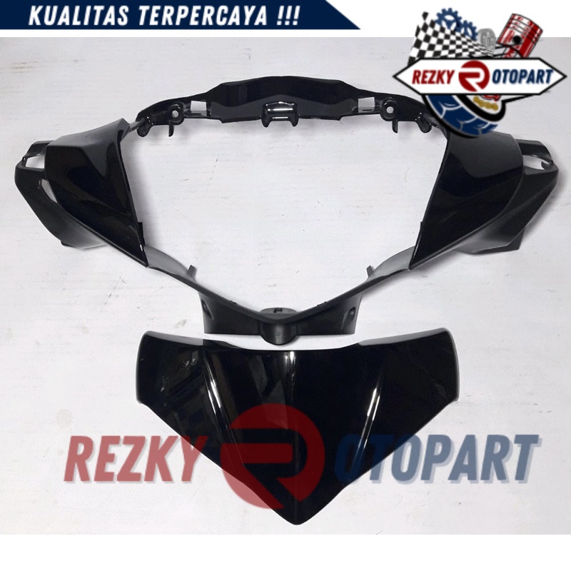 Batok Depan Supra X 125 Helm In 2011 2012 2013 Hitam | front handle cover WIN | kepala lampu motor honda original