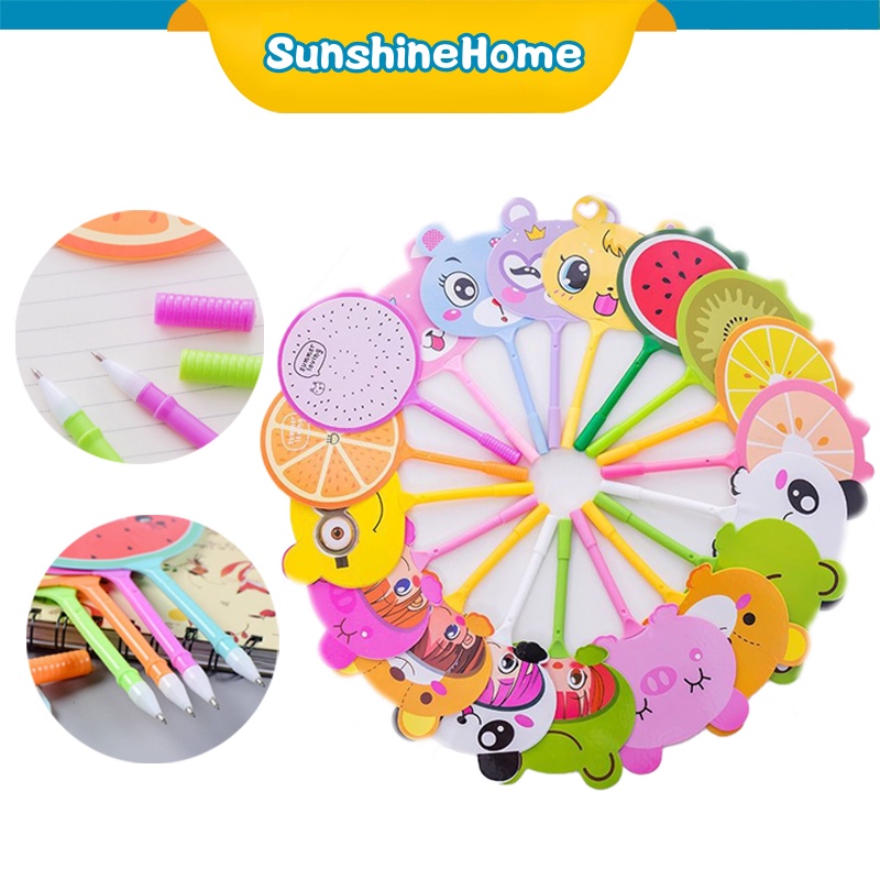 

Pena Gel Kipas/Pena Kipas Peringatan Hewan Lucu Karakter/Pena Kipas Pola Lucu Grosir/Alat Tulis/Hadiah Kreatif/Suvenir/Pola Buah/Pena