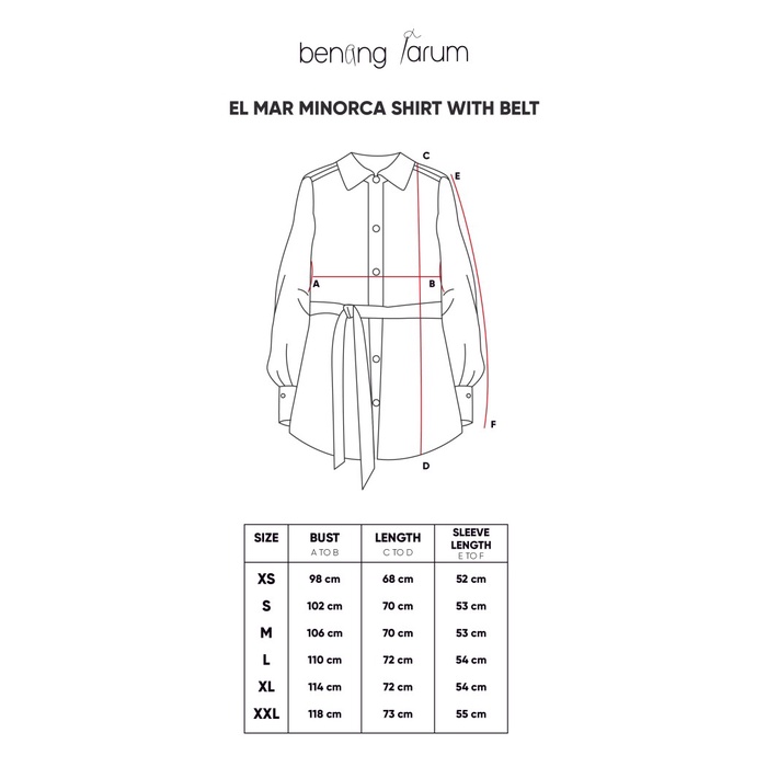 best -Benang Jarum - El Mar Minorca Shirt with Belt - Navy - S