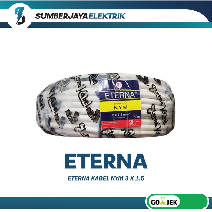 Kabel listrik Eterna NYM 3x1.5 Per METER