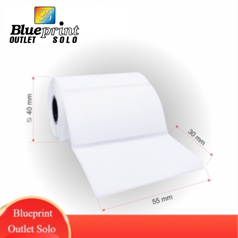 

Blueprint Direct Thermal Sticker 55x30 Label Stiker 55 x 30 mm Diameter 40mm Blueprint Outlet Solo