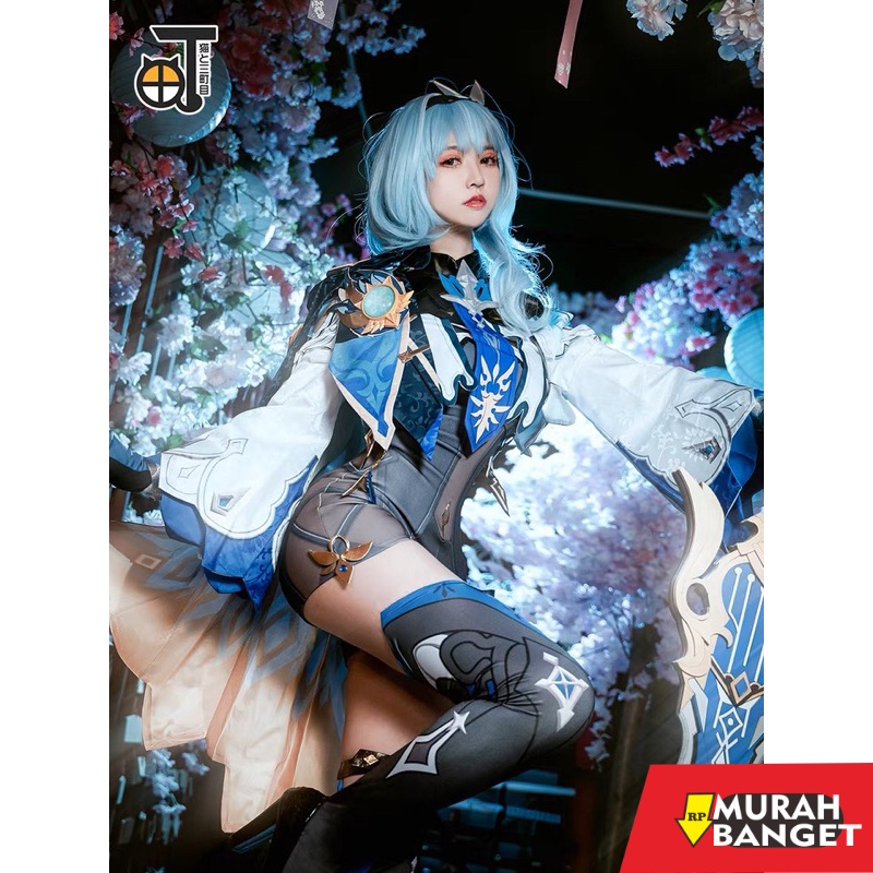 Handmade super detail- ready stock eula lawrence kostum cosplay size M