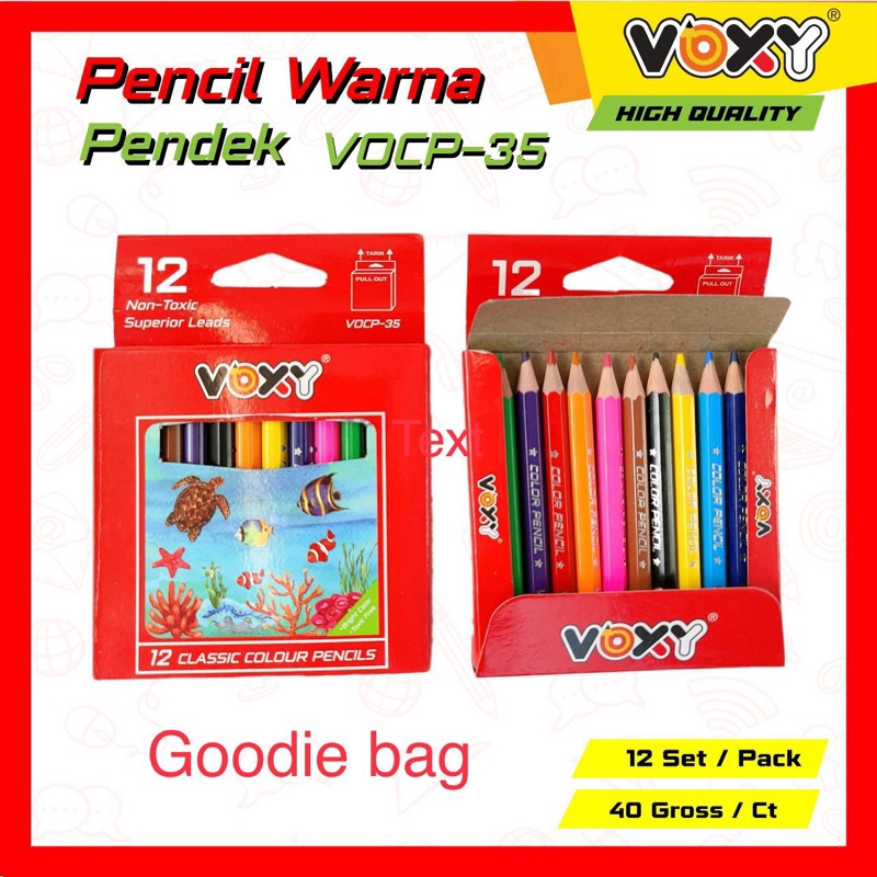 

Pensil warna 12 pis kecil cocok hadiah goody bag dan pesta pernikahan