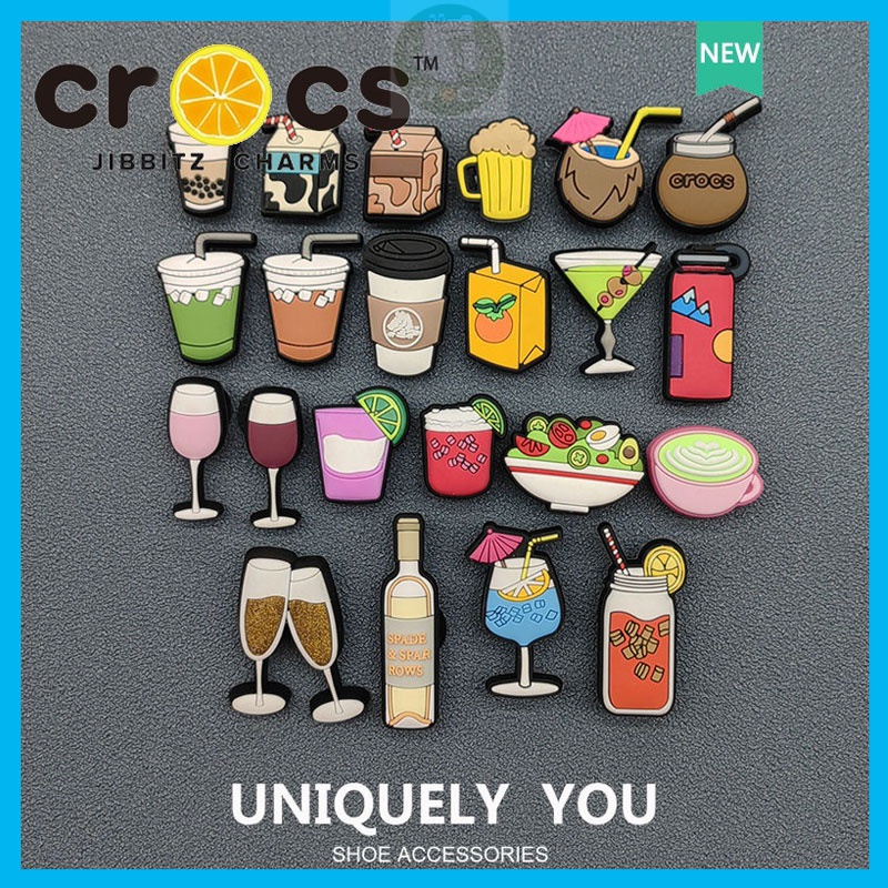 Crocs jibbitz pesona sepatu DIY aksesoris sepatu jibbitz kancing Crocs lubang sepatu gesper seri min