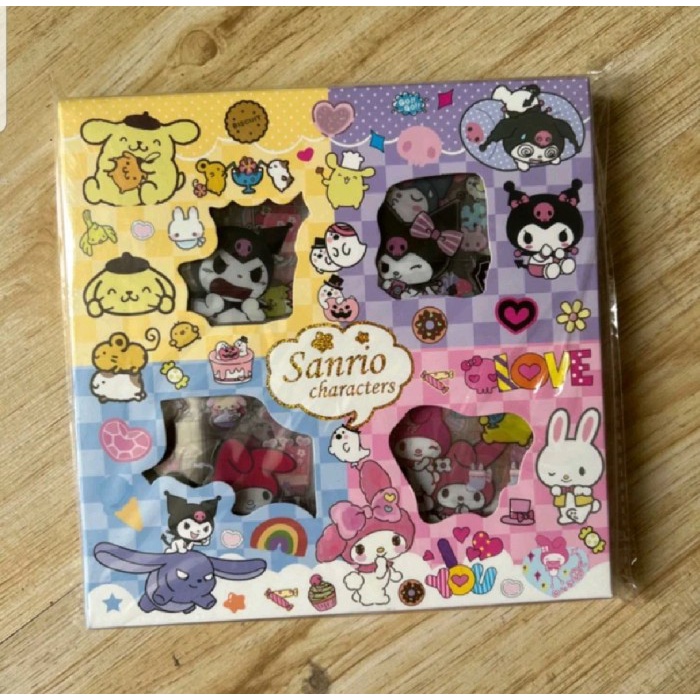 

Stiker Viral Rainbow Masu Teatime Mixue Momo Octo Bts Bt21 NONO Isi100 - Sanrio Rainbow