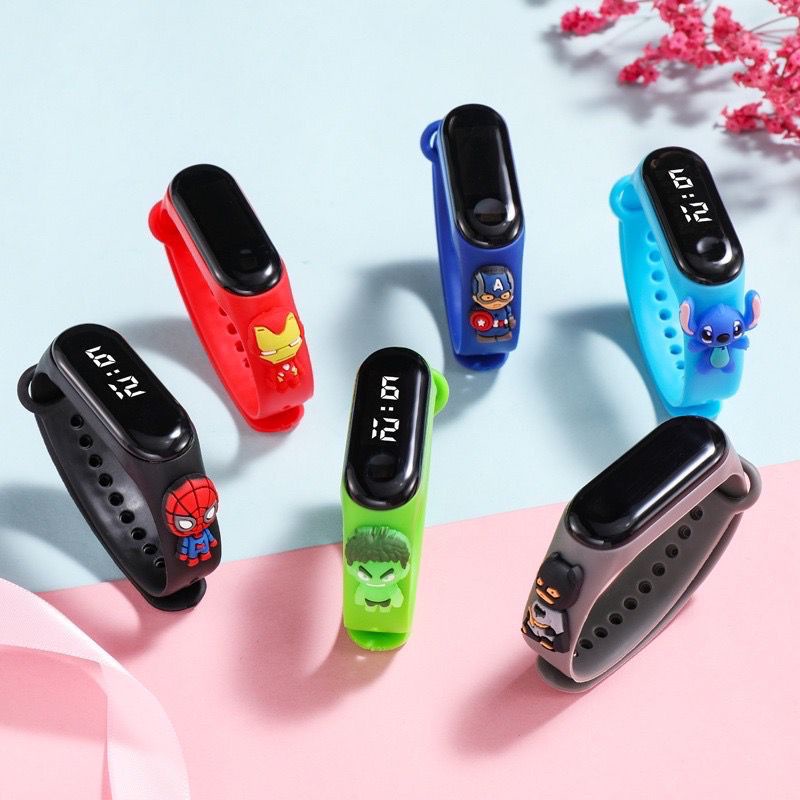 COD MJ77 Jam Tangan Digital Elektronik Tahan Air Led Rubber IP67