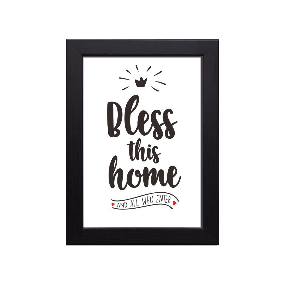 Bless This Home A4 Hiasan Dinding, Pajangan, Poster, Dekorasi, Pigura, Kristen, Ayat Alkitab