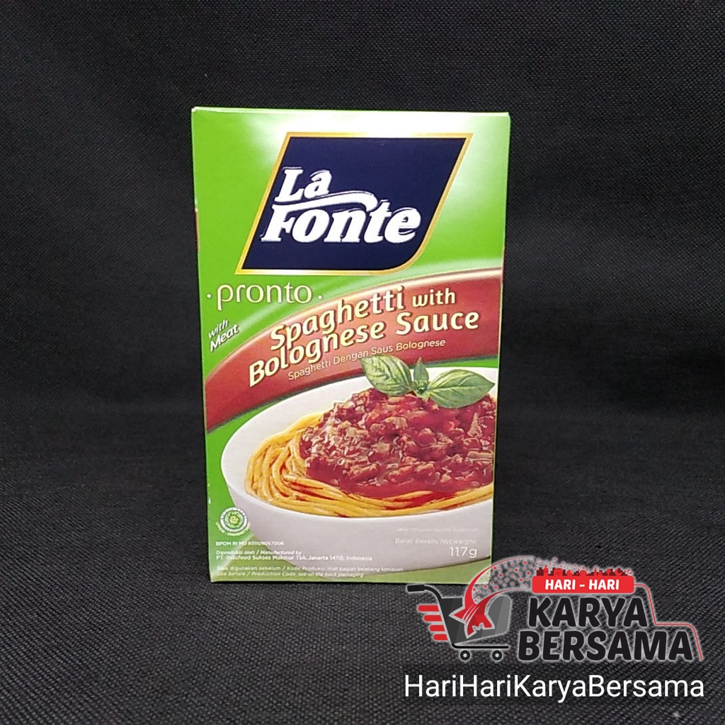 

LA FONTE PRONTO SPAGHETTI BOLOGNESE 117GR