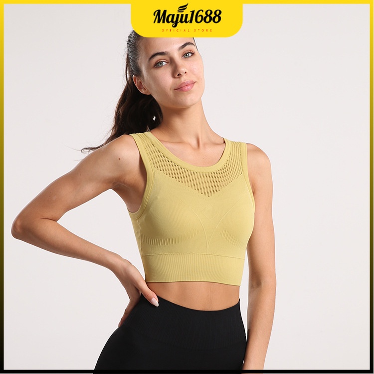 Sport Bra Tank Top Casual Crop Top Import Bra Tanpa Kawat Korea Yoga Jogging Gym kaos ya