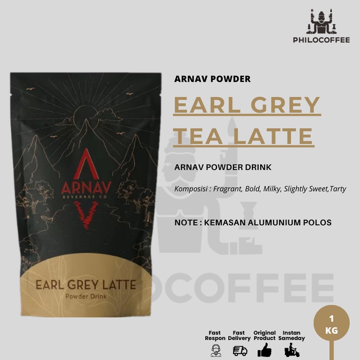 

Arnav Powder Earl Grey Tea Latte Flavour 1 Kg | Bubuk Minuman Premium