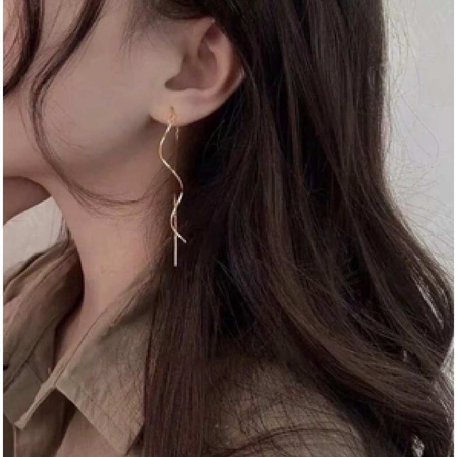 [✅GROSIR bs COD] (DK0156) Perhiasan Anting Serut Bola Emas Titanium Anti Karat / Anting Tusuk Merica