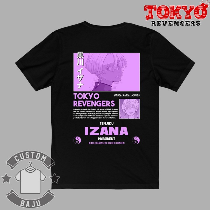 [PREMIUM] Kaos Izana Kurokawa Tenjiku Anime Tokyo Revengers 538 Original