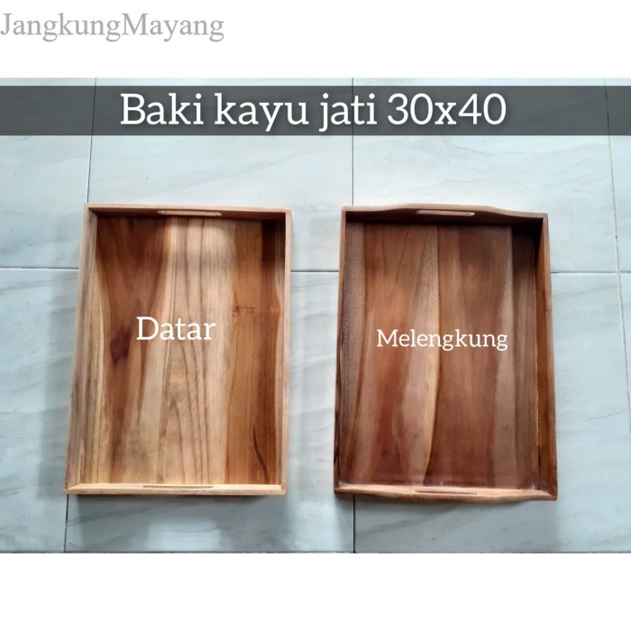 

Baki Kayu Jati/Nampan Kayu Jati Jumbo 30x40x4cm - Jati 30x40 Mlgk murah