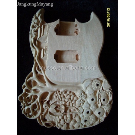 

body gitar ukir custom mahoni super bhn MENTAHAN TNP KLENGKAPAN fnx050 termurah