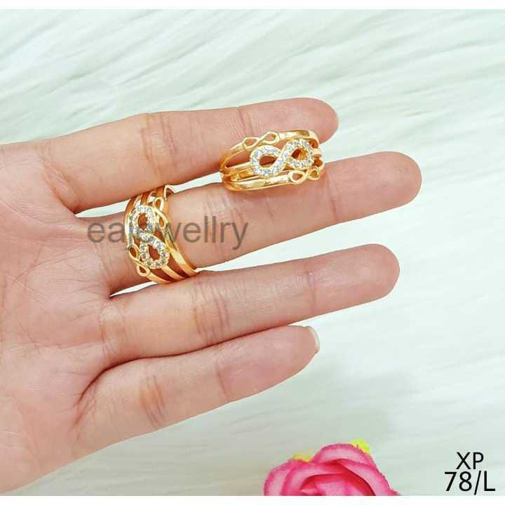 Cincin Emas Asli 24 Karat All Size Model Baru Realpict