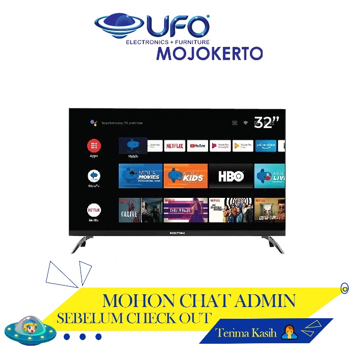 TV Polytron 32 Inch Led Smart Android TV PLD32AG5959