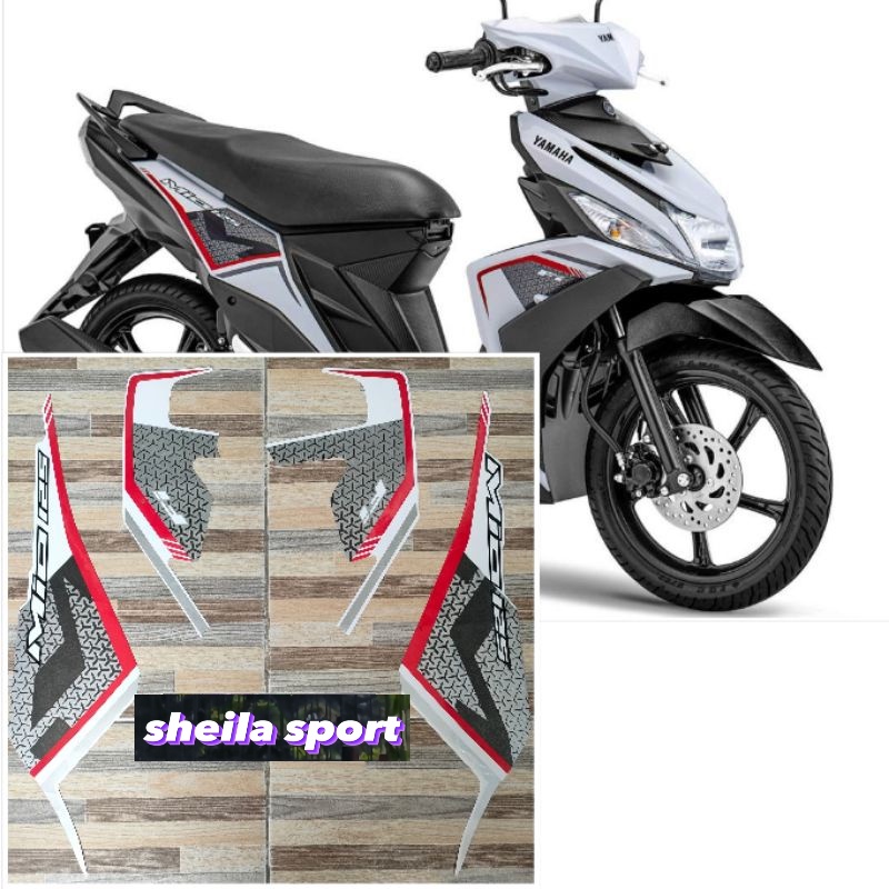 Striping mio m3 stiker Yamaha Mio M3 125 Fi putih white tahun 2019 2020 lis mio m3