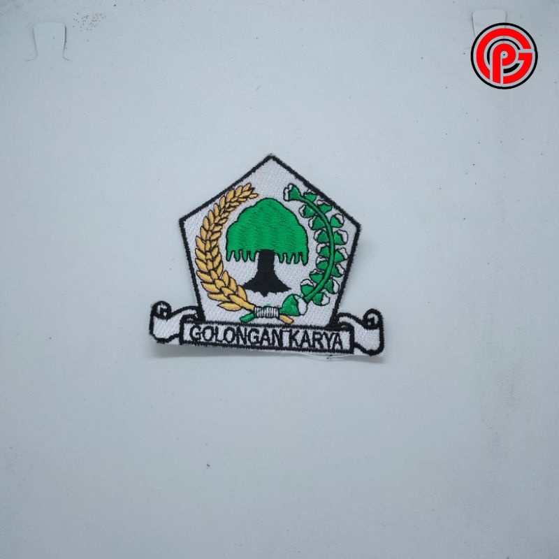 Best Seller Logo Bordir Partai Golkar / Logo Partai Golkar / Bordir Logo Partai Golkar / Bordir Part