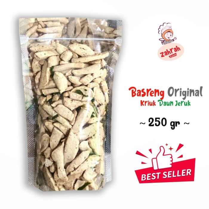 

Basreng Original 250 gr - Gurih Kriuk Daun Jeruk / Camilan instant