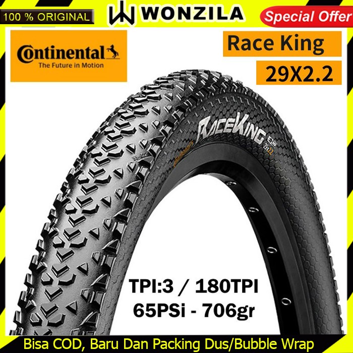 Continental Race King Ban Luar Sepeda MTB 29 x 2.20 inch Kawat