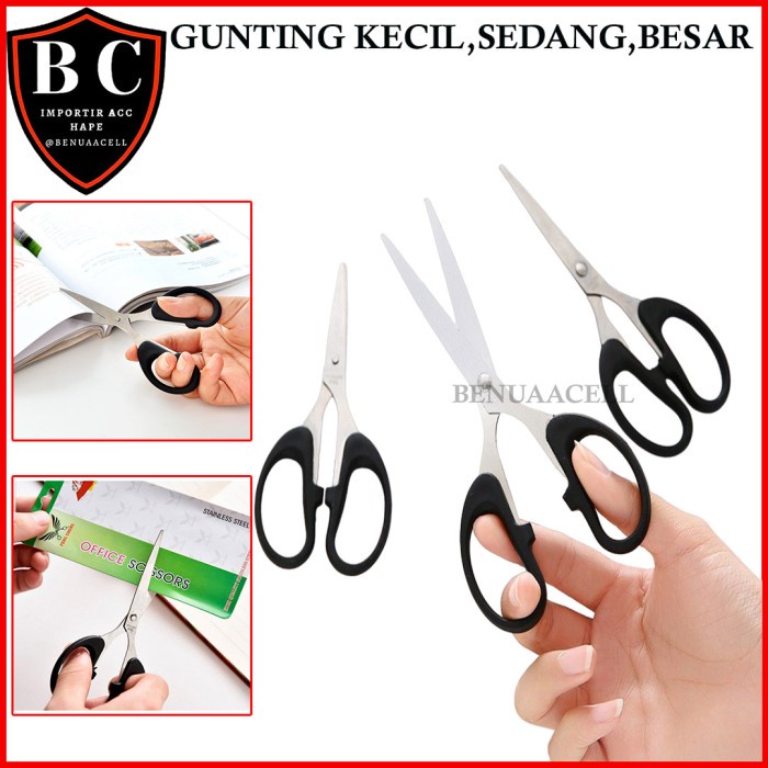 

GUNTING STAINLESS STEEL SERBAGUNA / ALAT PEMOTONG KERTAS ANTI KARAT