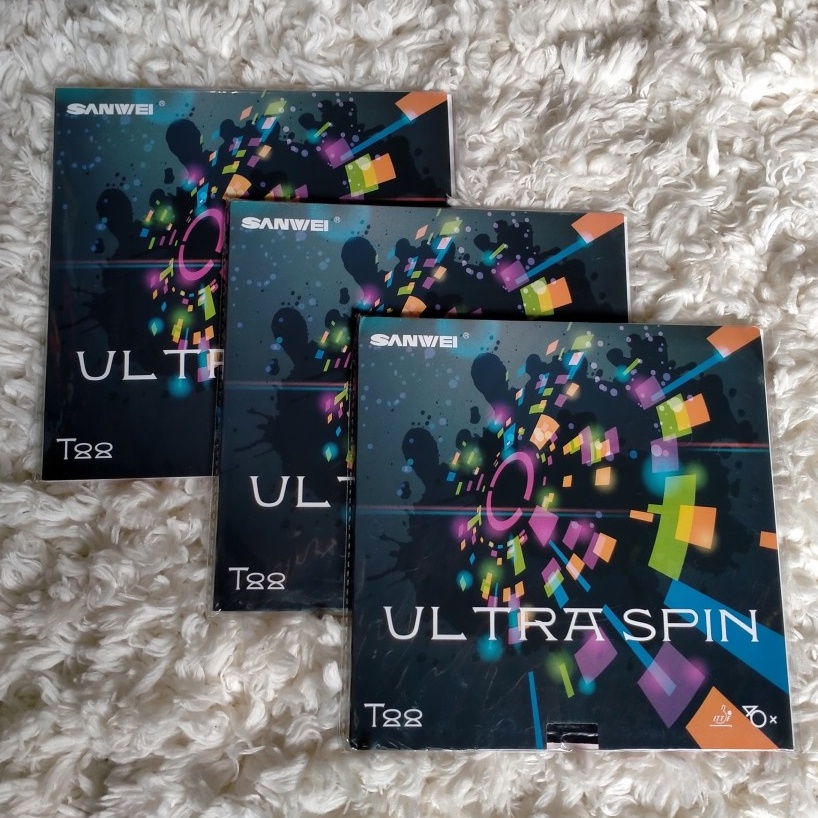 Karet bet Pingpong T-88 ultra spin - Karet bat tenis meja Sanwei T-88 Ultraspin