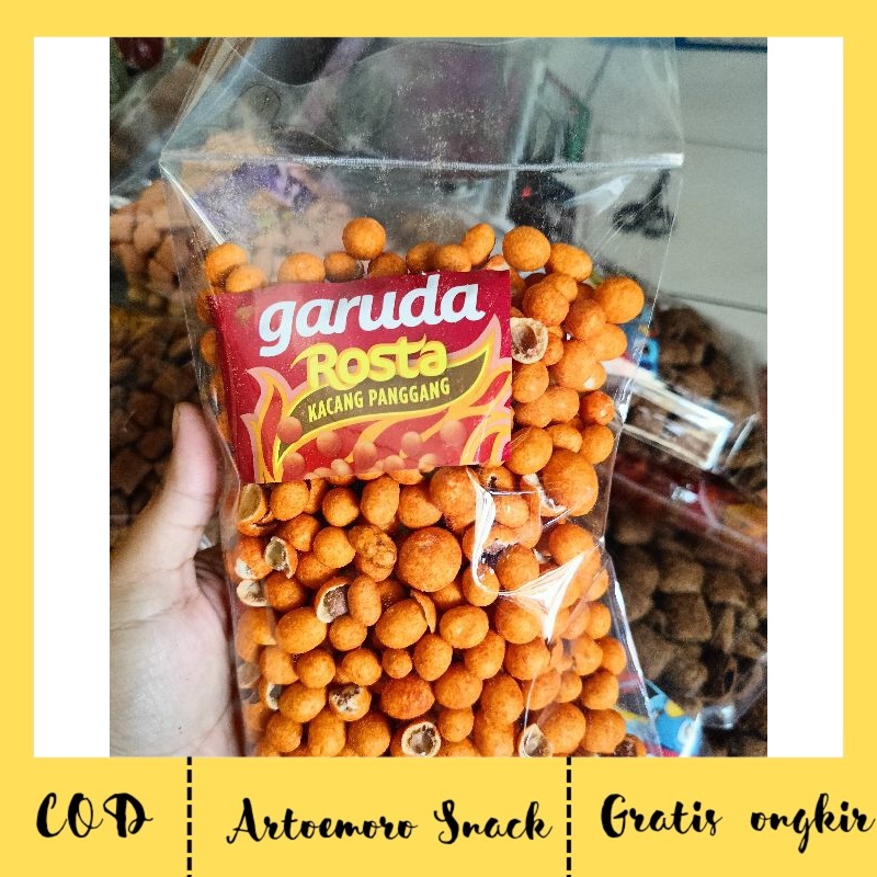 

Kacang Garuda Rosta Bawang/ Pedas Snack Brand Grosir 250 gram