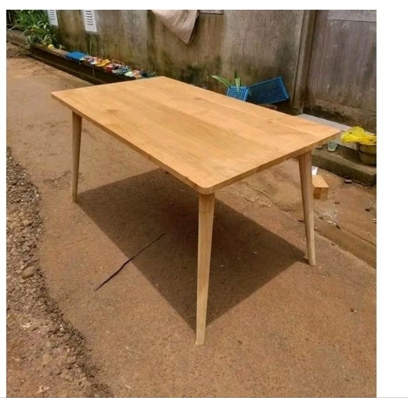 meja makan minimalis kayu jati meja cafe kayu jati meja ropan kayu jati meja minimalis meja kayu jat