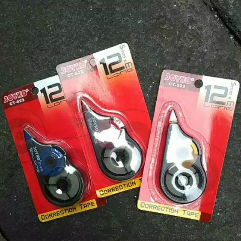 

ECER ! CORRECTION TAPE CT-522 12M / TIPE X KERTAS 12M