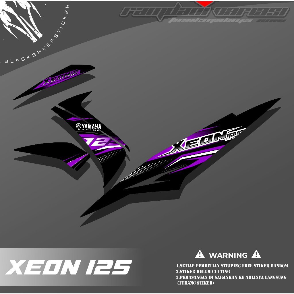 STRIPING XEON RC - STIKER XEON KARBU - STRIPING STIKER XEON