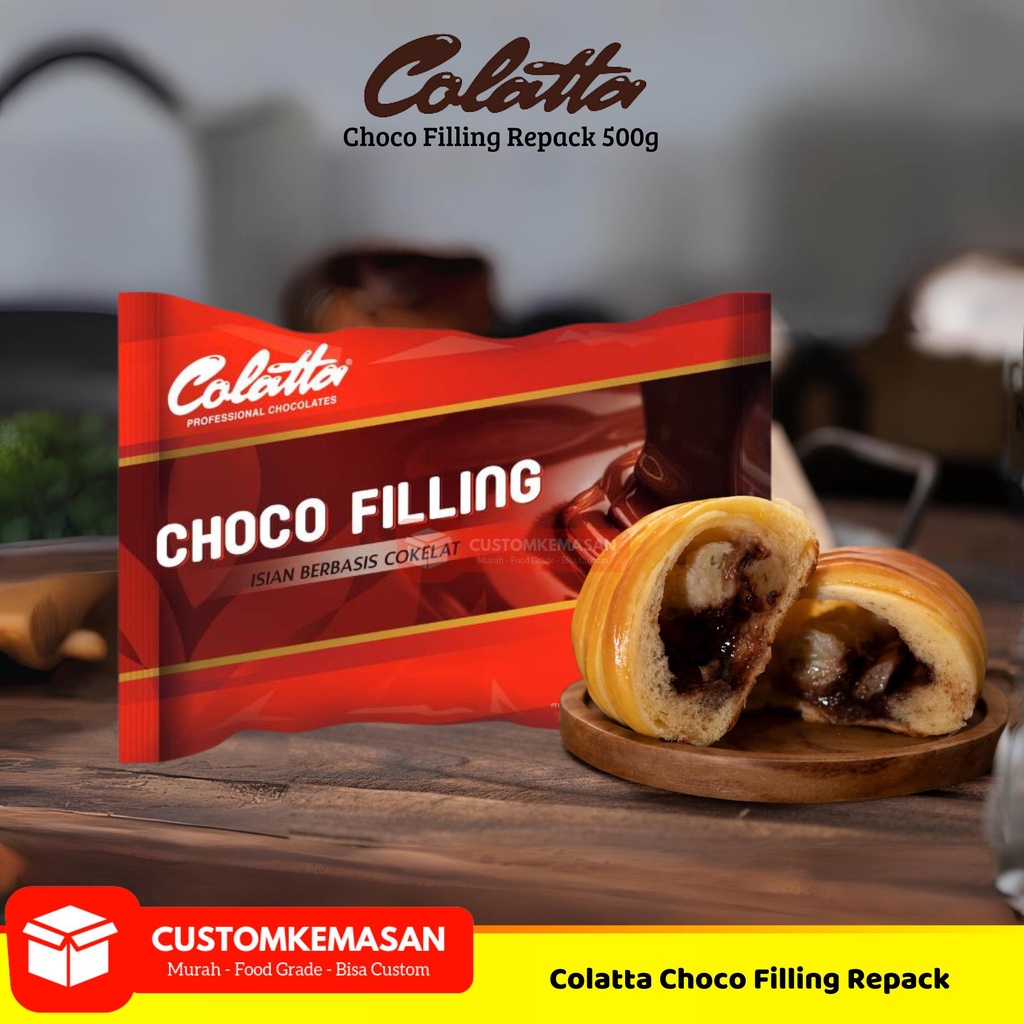 

RB22 Colatta Choco Filling Repack 500g/ Filling Coklat / Coklat Collata / Choco Filling Colatta /