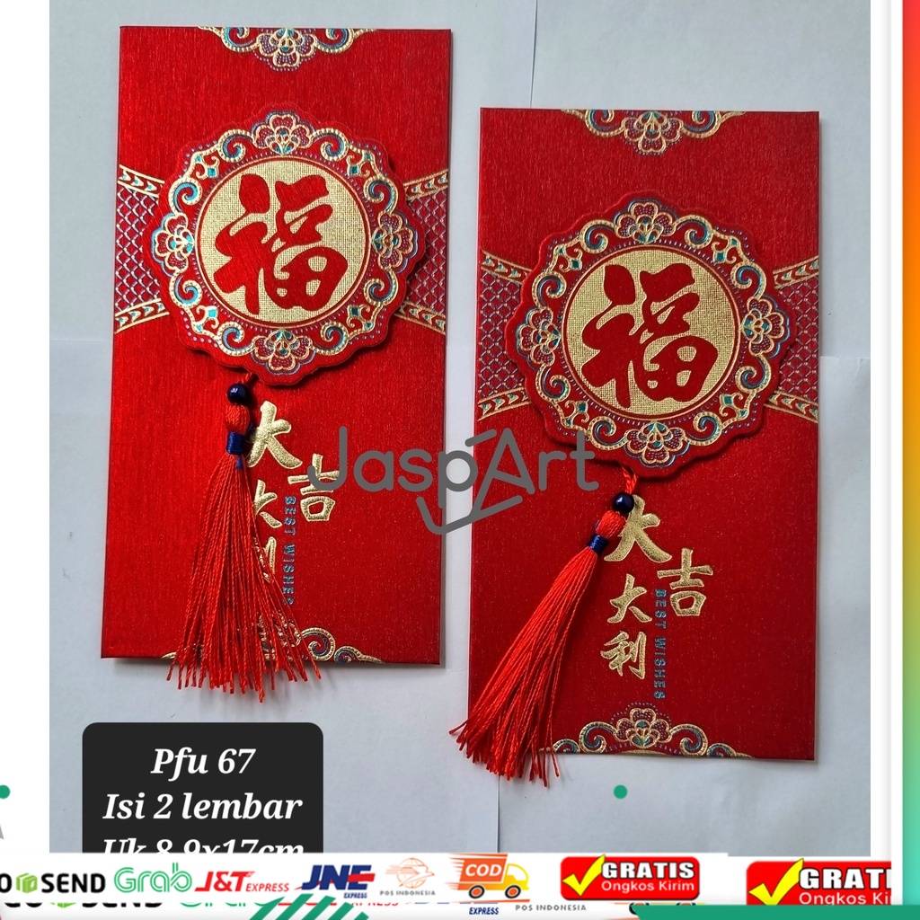 

Angpao Fu Panjang Imlek Kelinci 2023 Tebal Tulisan Emas Timbul