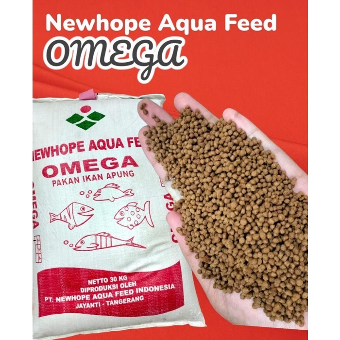 newhope OMEGA 10 KG pelet ikan apung ikan nila ikan mas size 2mm / 3mm - 2mm