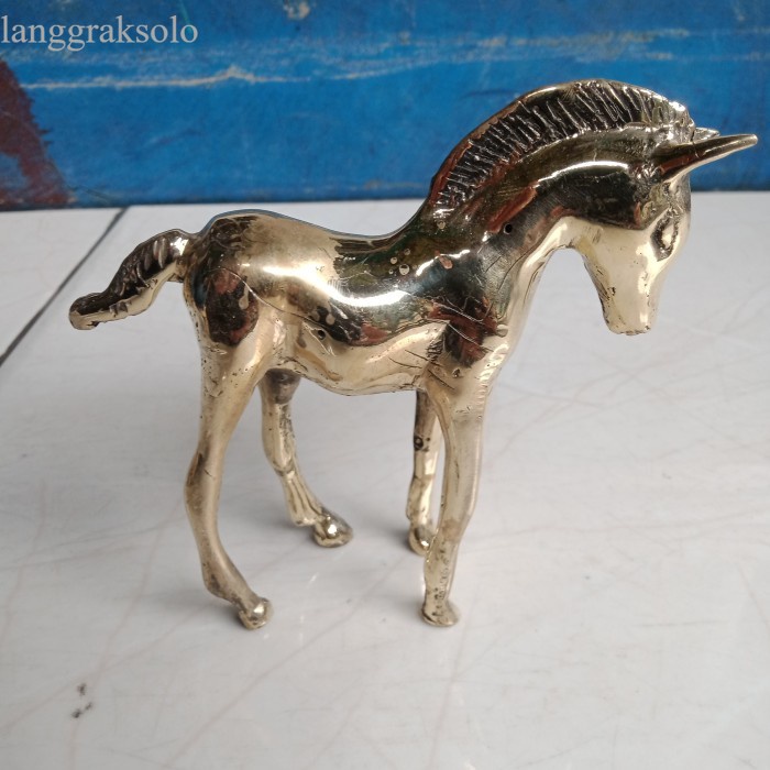 

Patung Kuda Kuningan antik