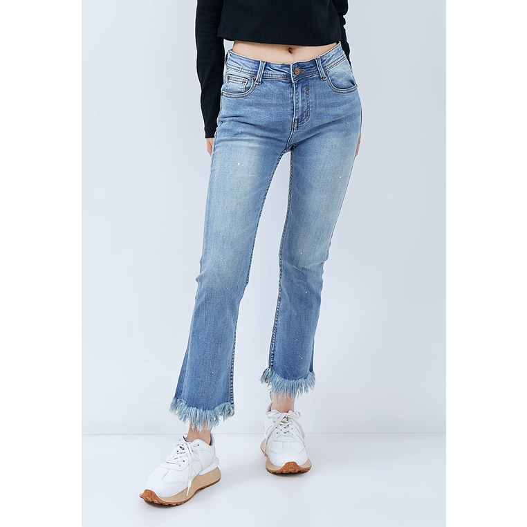 ODIVA - Levia Cutbray Jeans | Celana Denim Wanita 7/8 Jins Jens