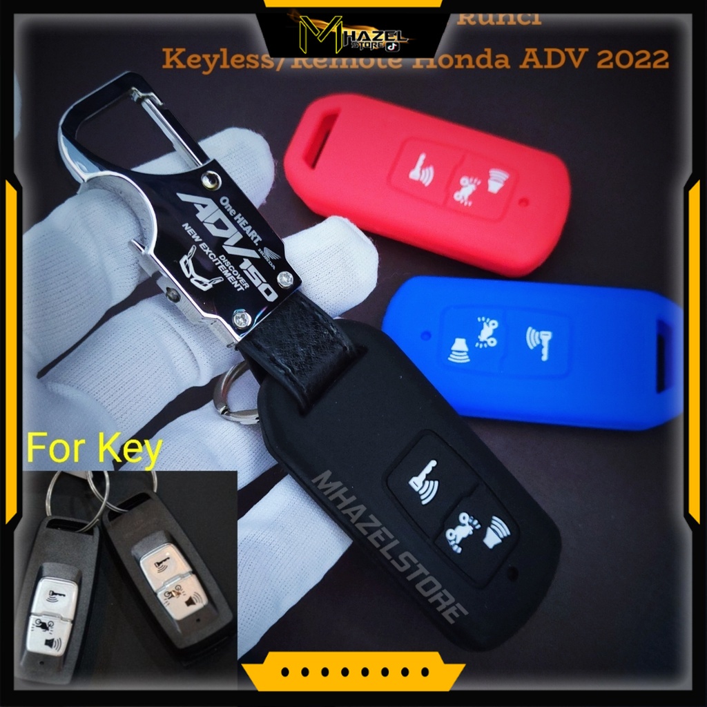 gantungan kunci remote keyless motor honda adv 150 logo terbaru 2022 up