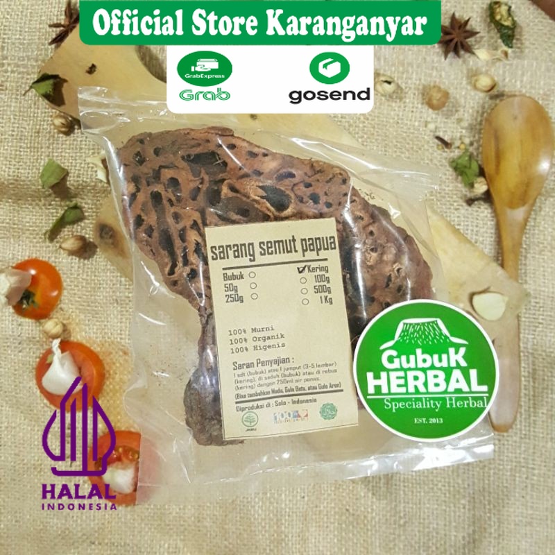 

SARANG SEMUT KERING 100 GRAM / Myrmecodia / JAMINAN MURNI / DIPETIK DARI TUMBUHAN SEGAR YANG DIKERINGKAN DI TEMPAT YANG BERSIH