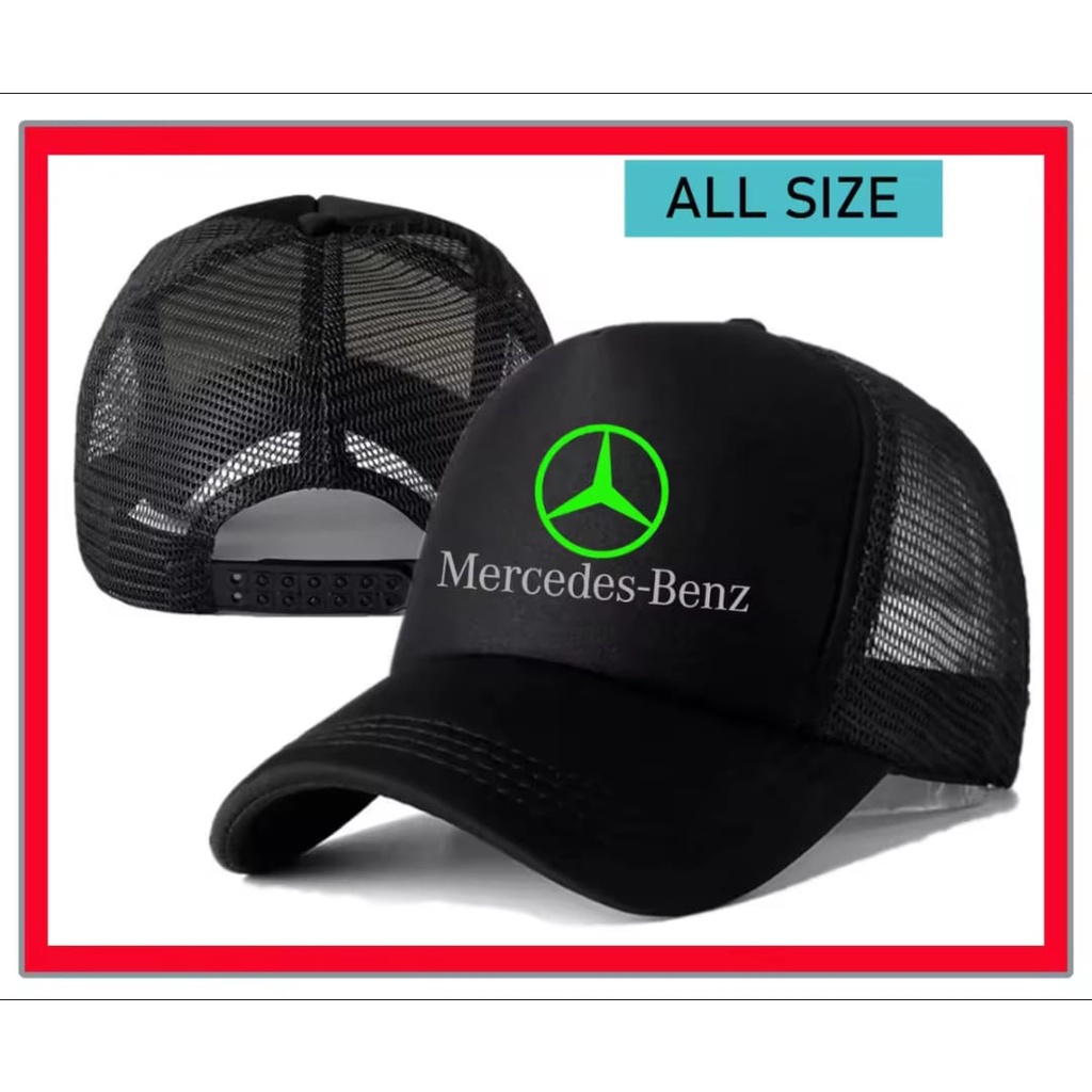 TOPI  TRUCKER JARING LOGO ⁣Mercedes Benz
