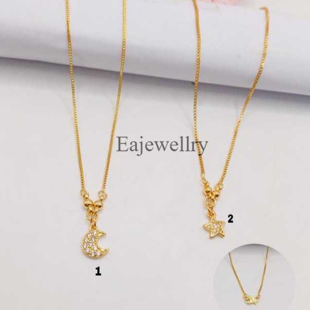 Kalung Emas Anak Perempuan Titanium Asli 24 Karat 4 Model Realpict Anti Luntur Perhiasan Anak