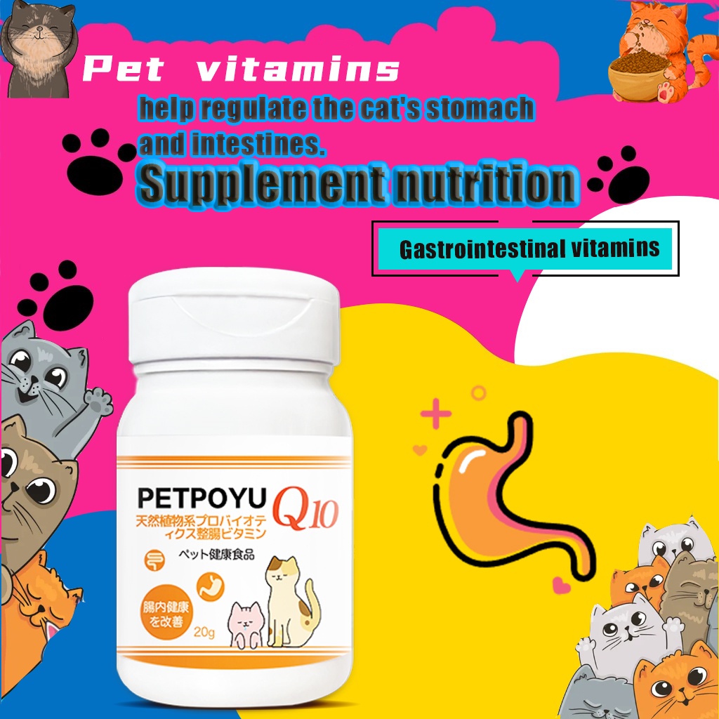 Japang Vitamin Kucing MASALAH PENCERNAAN untuk Radang Usus Diare Berdarah dan Mencret Pup Radang Usu
