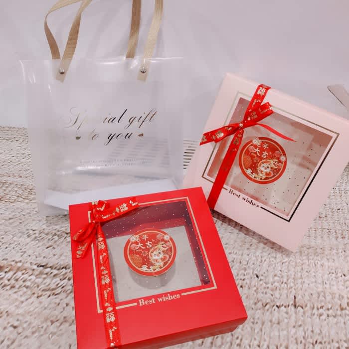 

Giftbox Imlek Dragon MIKA SQUARE - Kotak Hampers Imlek Naga CNY GB024
