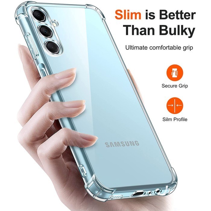 Case Samsung A15 A25 AirBag Clear Anti Crack Cover Bening Premium Casing Hp