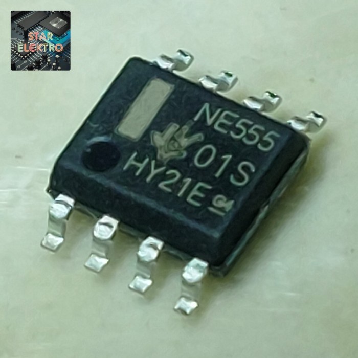 10 Buah 10Pcs NE555 SMD Sop-8 NE 555 NE555D IC NE555DR Modul Timer Precision 4.5V 555D Module