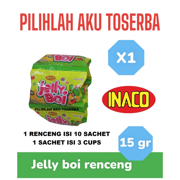 

Inaco MINI JELLY BOI Renceng - ( HARGA 1 RENCENG )