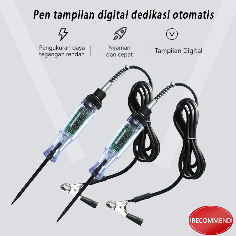 Digital Pena Pengukur Listrik / Test pencil DC 6v/12v/24v/36v auto voltage Universal Tespen Digital 
