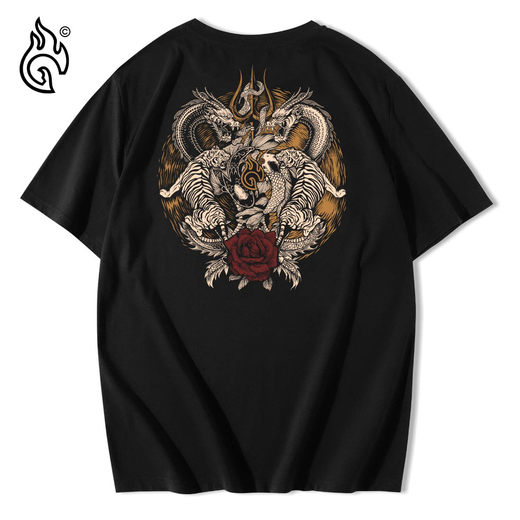 Kaos Budaya Yin Yang Macan Naga