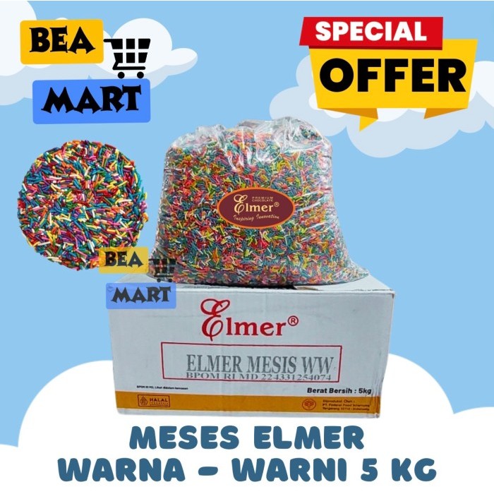 

Meses Elmer Warna Warni 5kg | Repack Mesis Meises Rainbow Kemasan Dus 5 kg