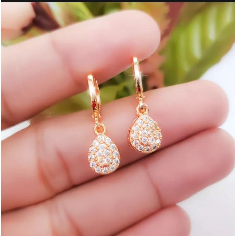aksesoris anting titanium wanita dewasa anti karat