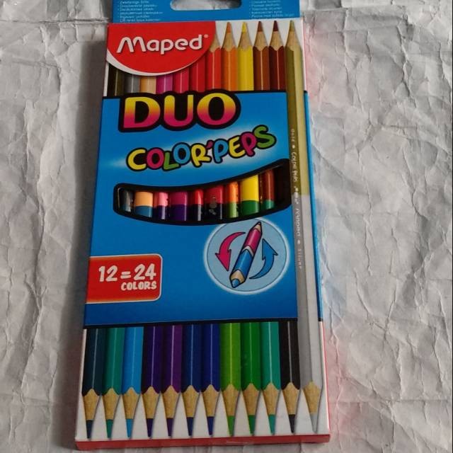 

PENSIL WARNA DUO COLOR'PEPS MAPED 12-24